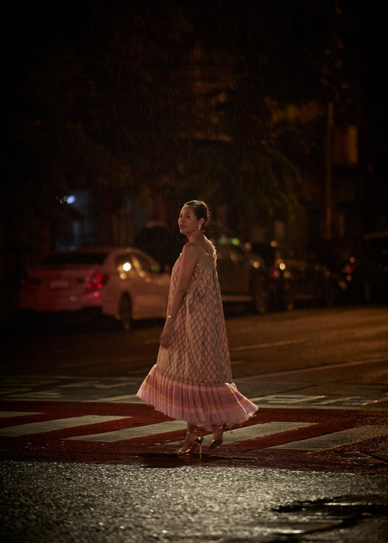 Pink Thai Silk Dress